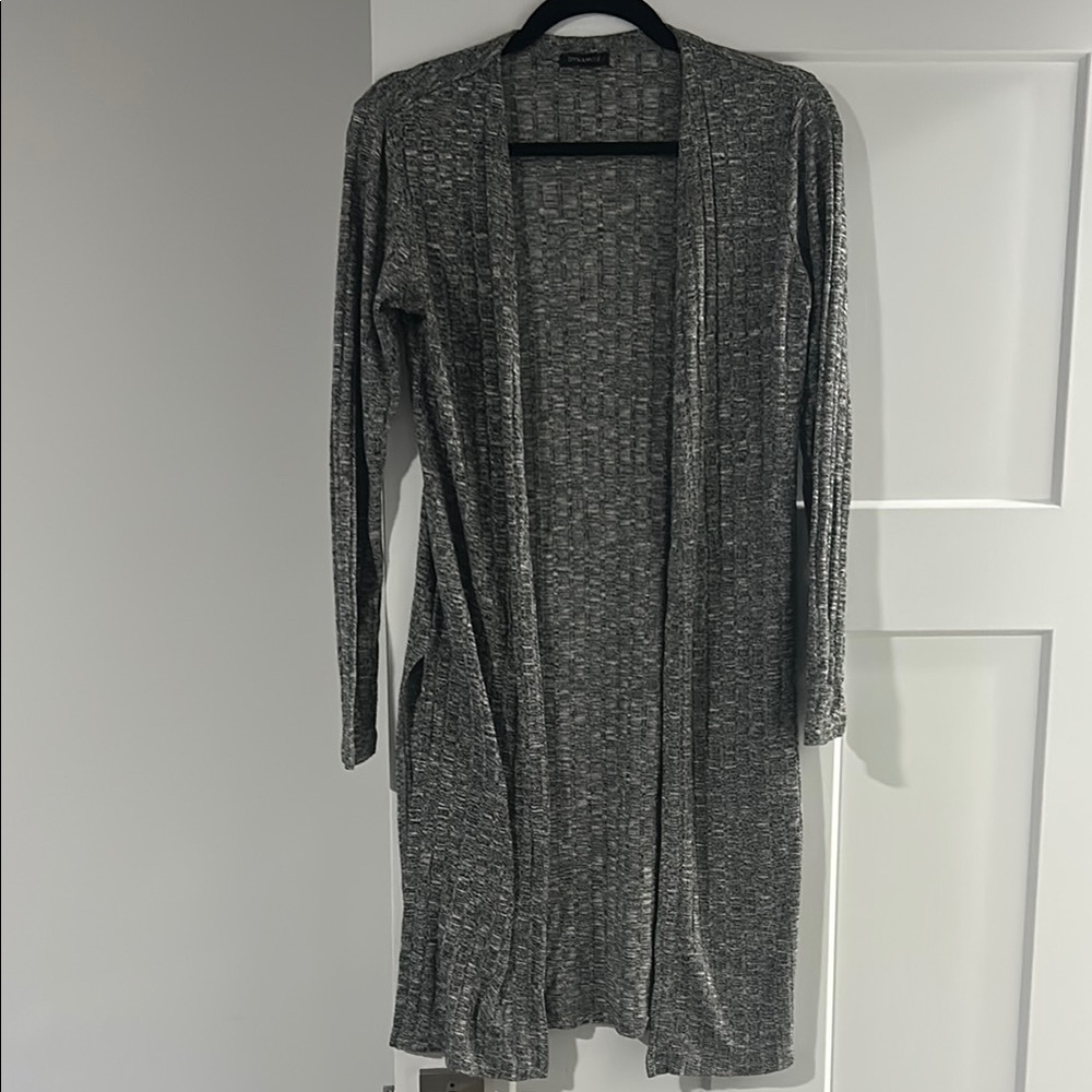 Dynamite - Long Grey Cardigan Sweater - Grey - XS